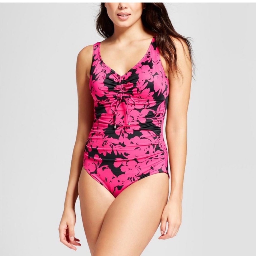 AQUA GREEN Floral Swimsuit